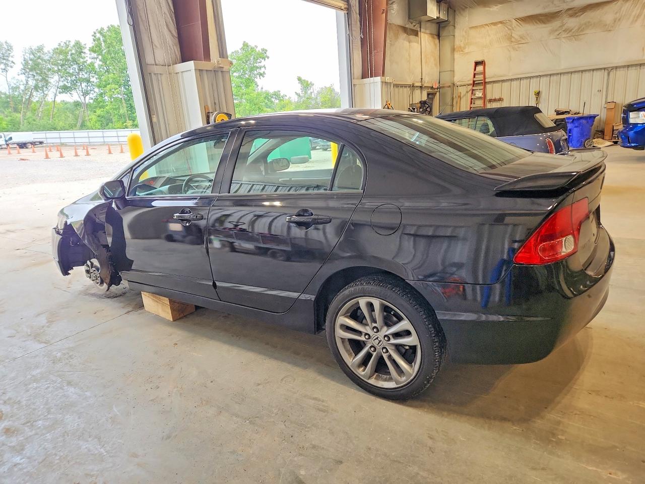 2008 Honda Civic Si Black vin: 2HGFA55578H703287