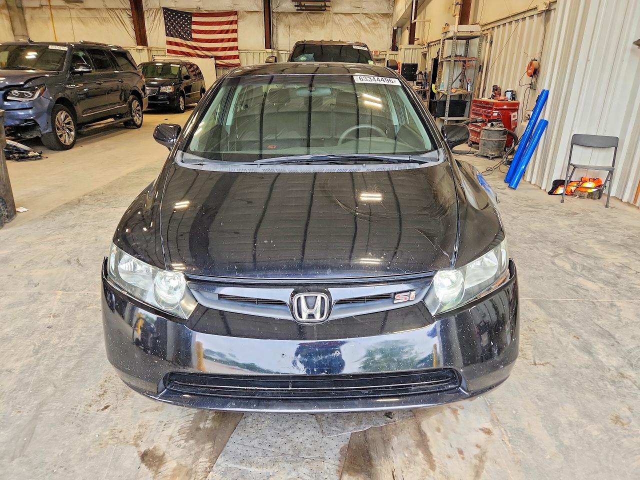 2008 Honda Civic Si Black vin: 2HGFA55578H703287