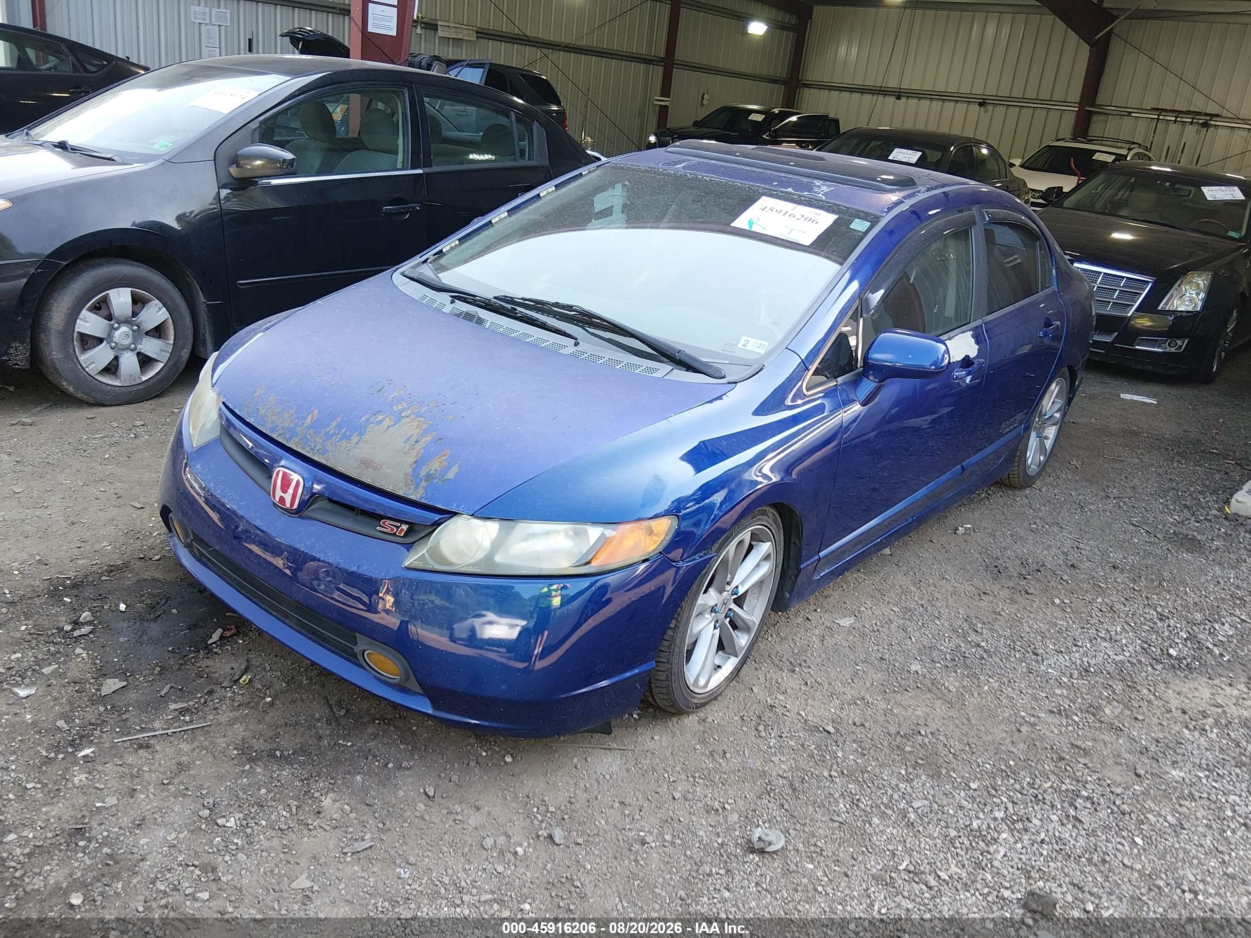 2008 Honda Civic Si/si Mugen Blue vin: 2HGFA55578H705878