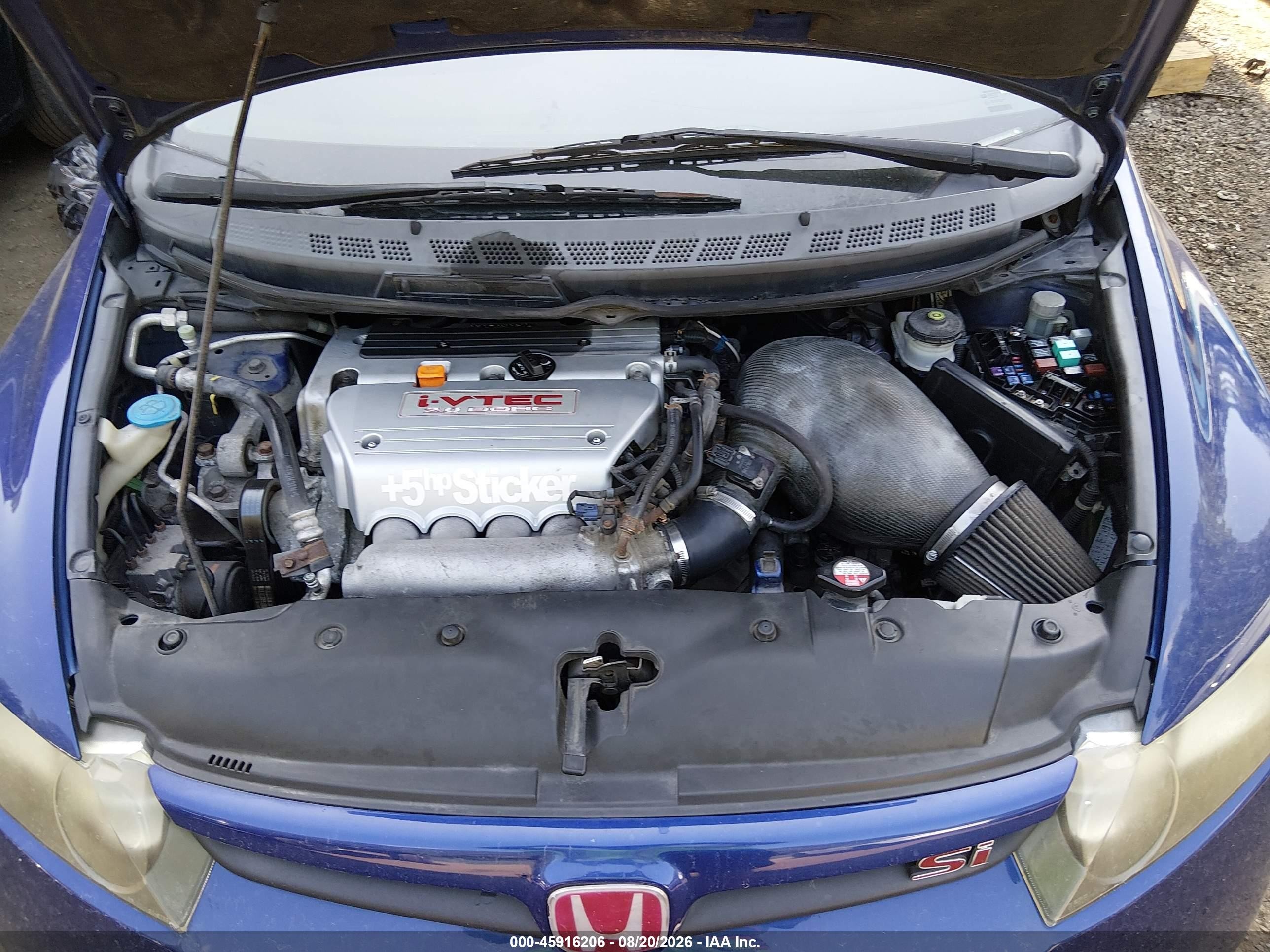 2008 Honda Civic Si/si Mugen Blue vin: 2HGFA55578H705878