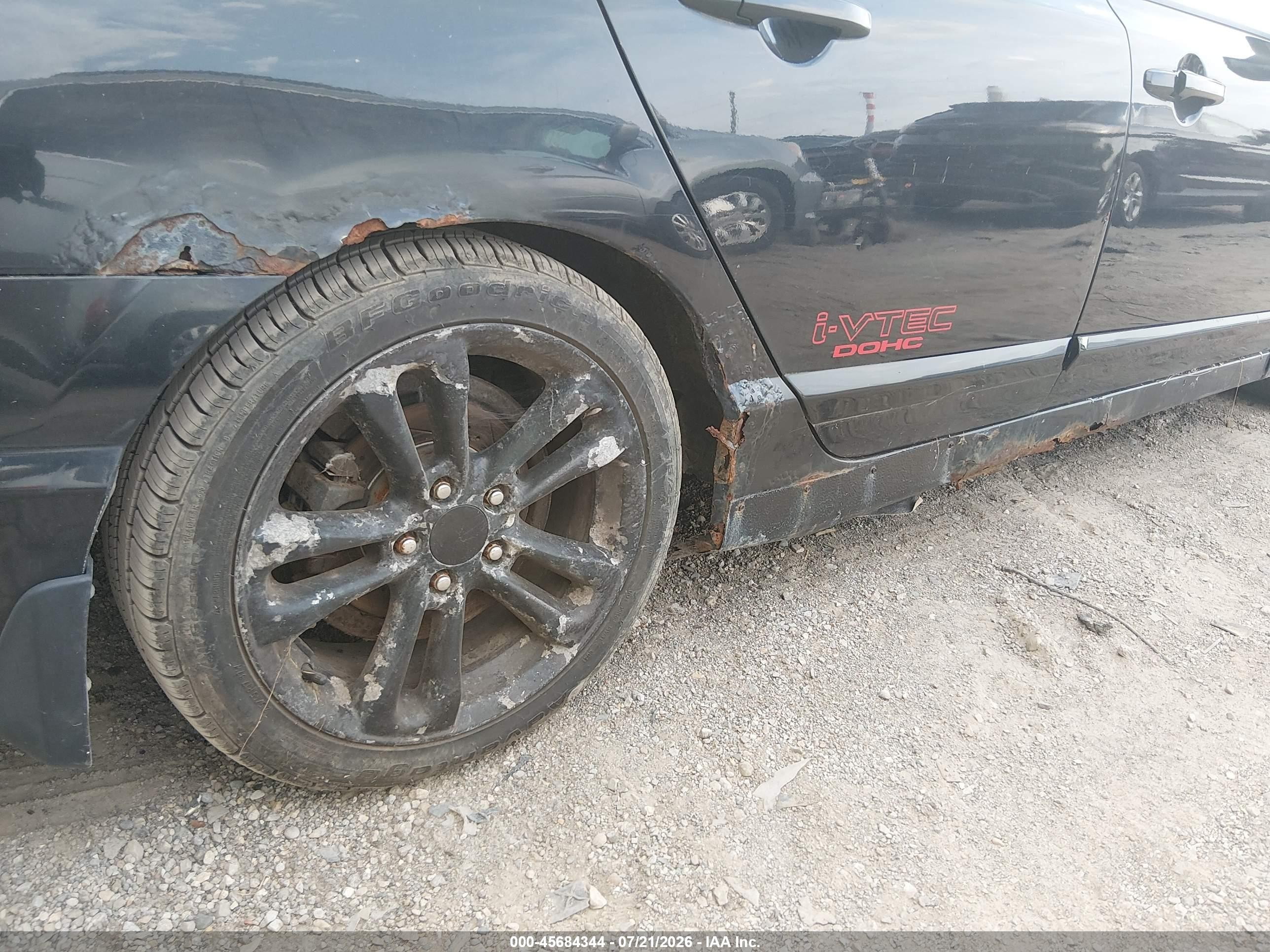 2008 Honda Civic Si/si Mugen Черный vin: 2HGFA55578H708358