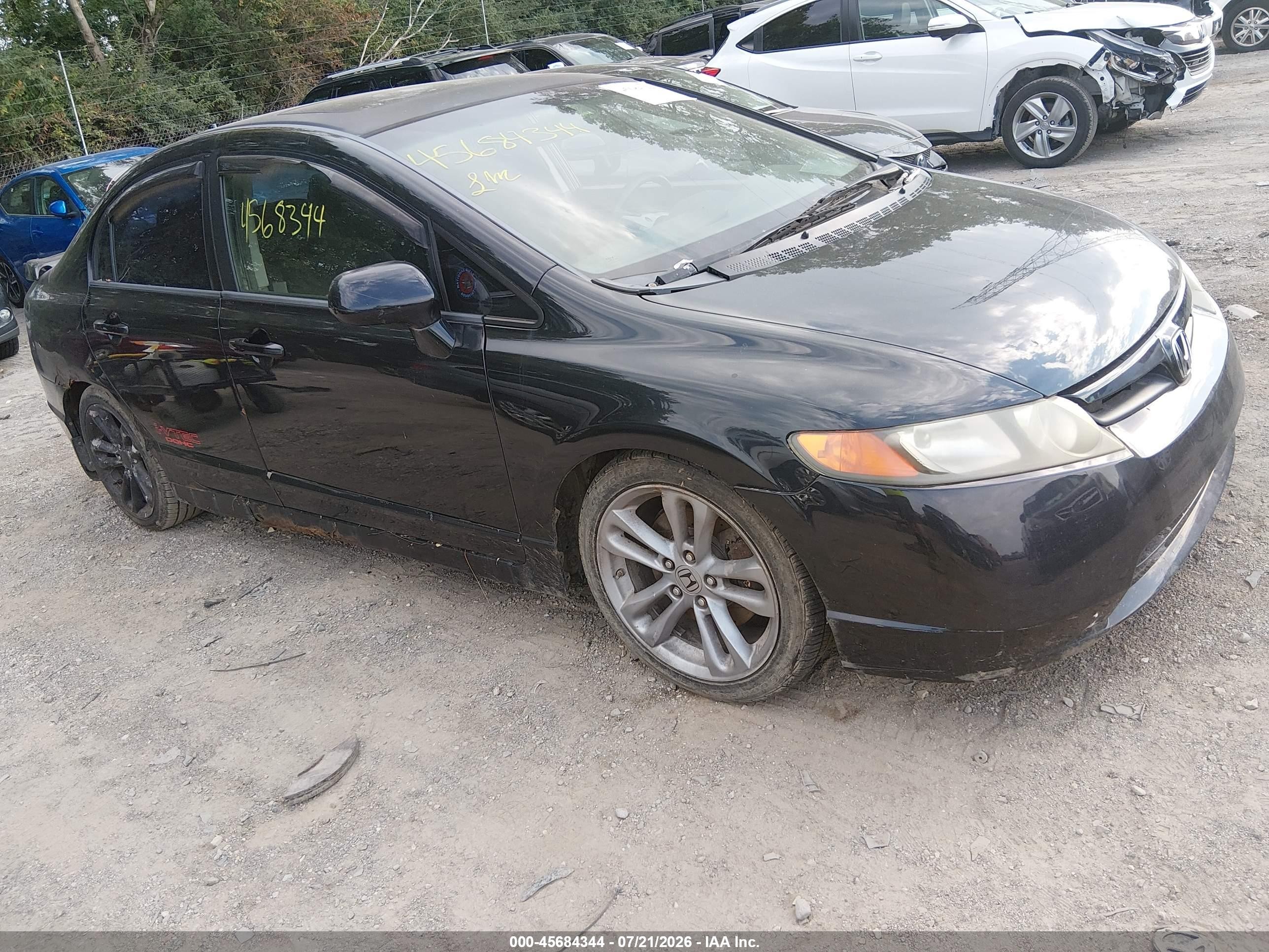 2008 Honda Civic Si/si Mugen Black vin: 2HGFA55578H708358