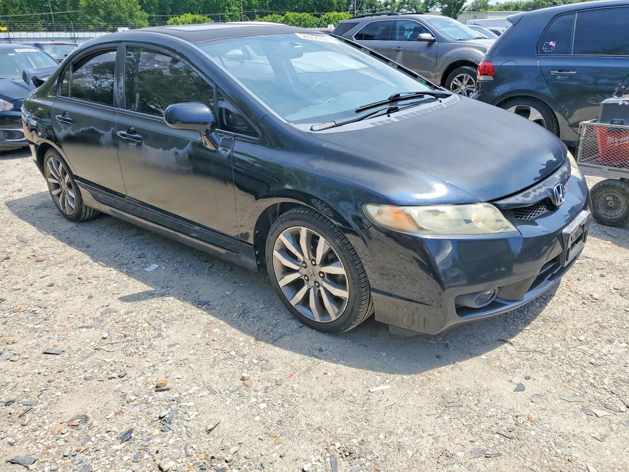 2009 Honda Civic Si Black vin: 2HGFA55579H701783