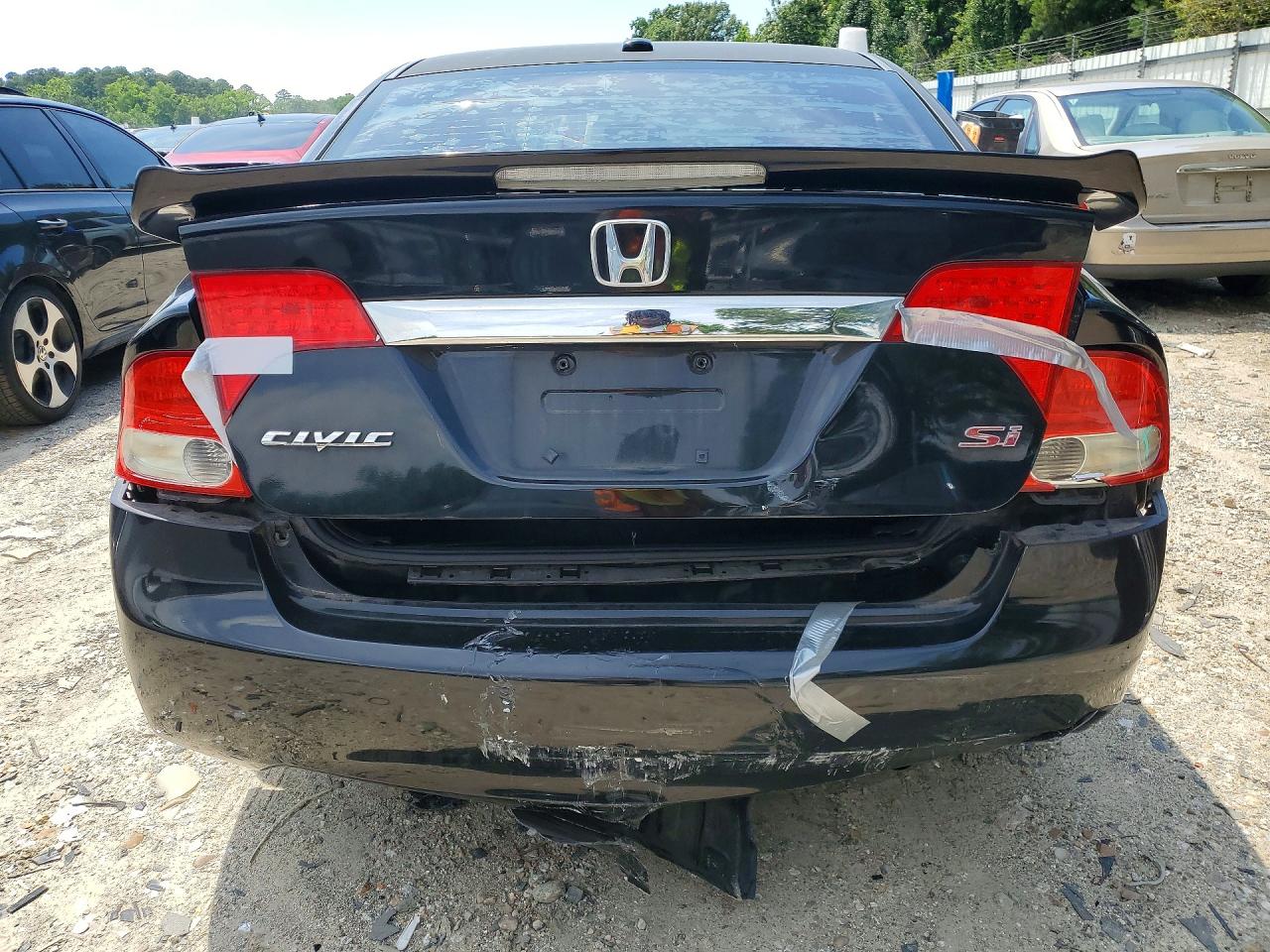 2009 Honda Civic Si Black vin: 2HGFA55579H701783
