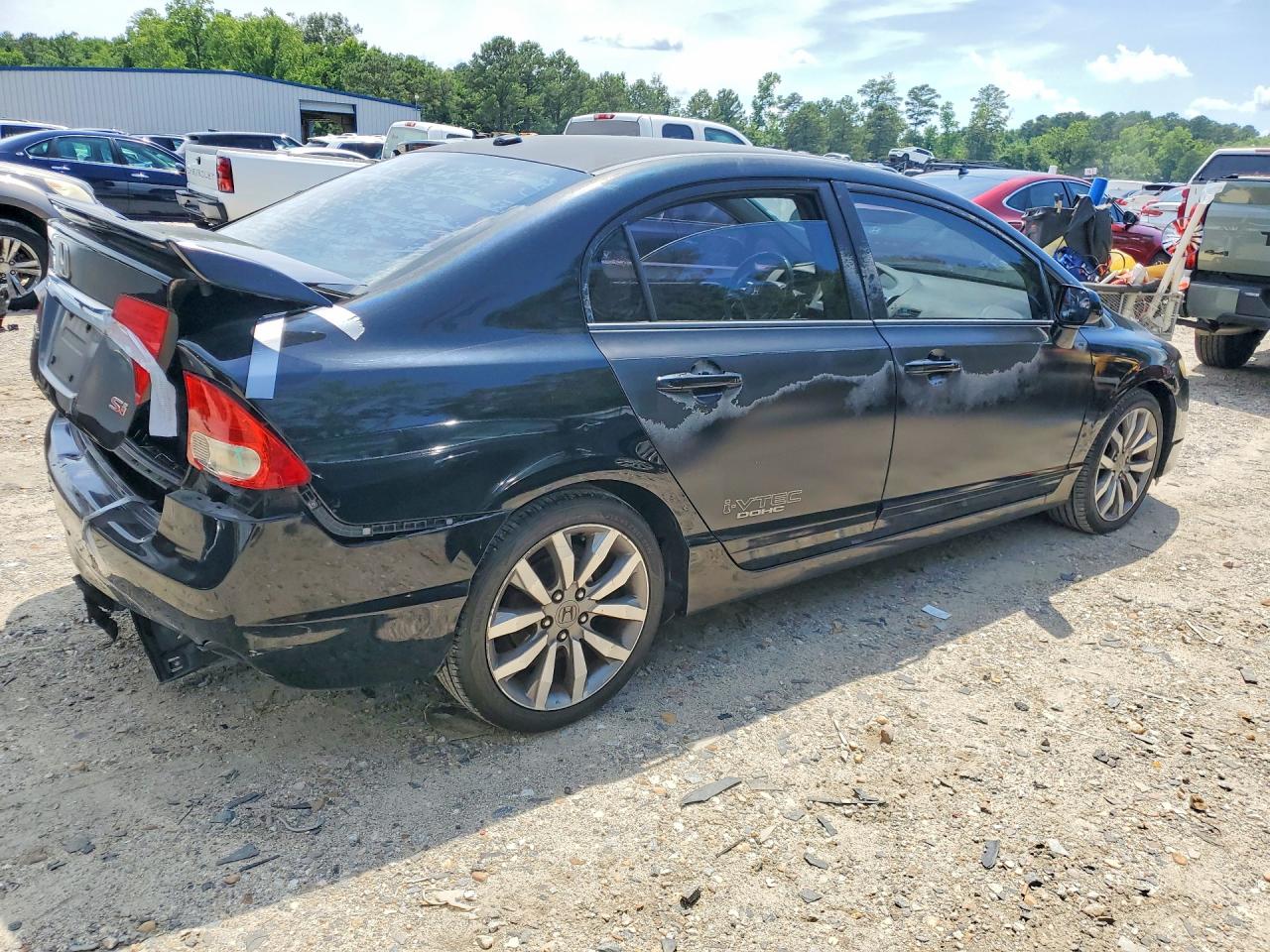 2009 Honda Civic Si Black vin: 2HGFA55579H701783