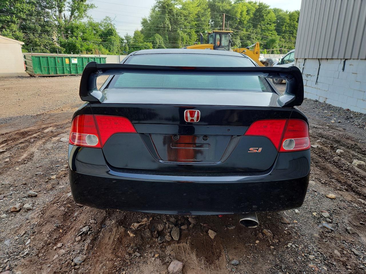 2007 Honda Civic Si Черный vin: 2HGFA55587H704639