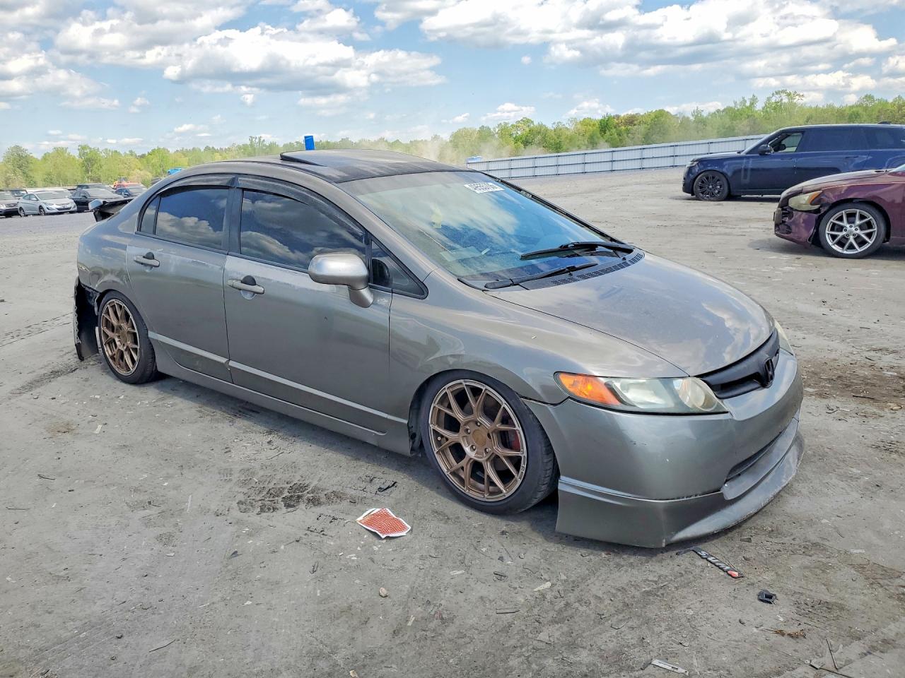 2007 Honda Civic Si Gray vin: 2HGFA55587H709906