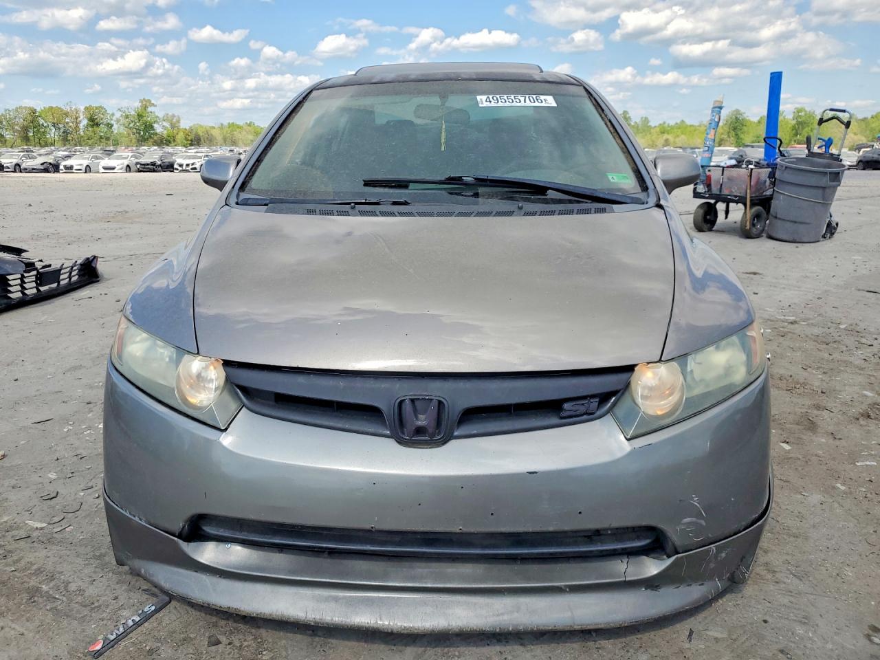 2007 Honda Civic Si Gray vin: 2HGFA55587H709906