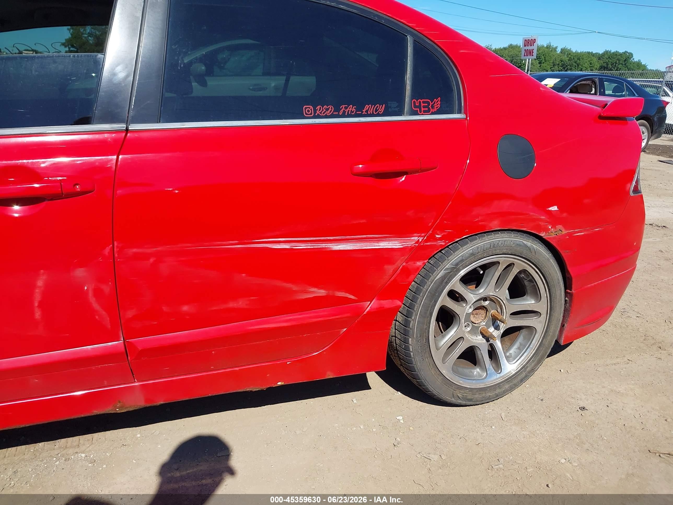 2007 Honda Civic Si Red vin: 2HGFA55597H702320