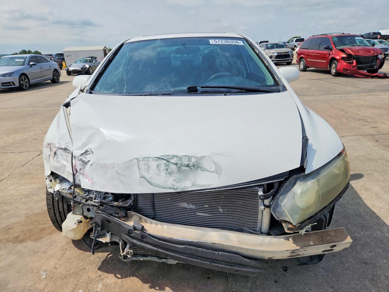 2007 Honda Civic Si White vin: 2HGFA55597H705914