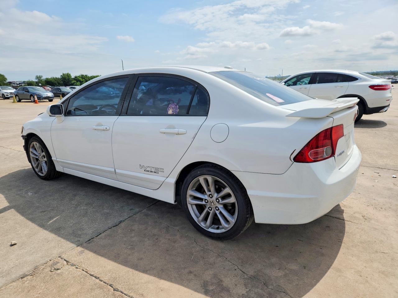 2007 Honda Civic Si White vin: 2HGFA55597H705914