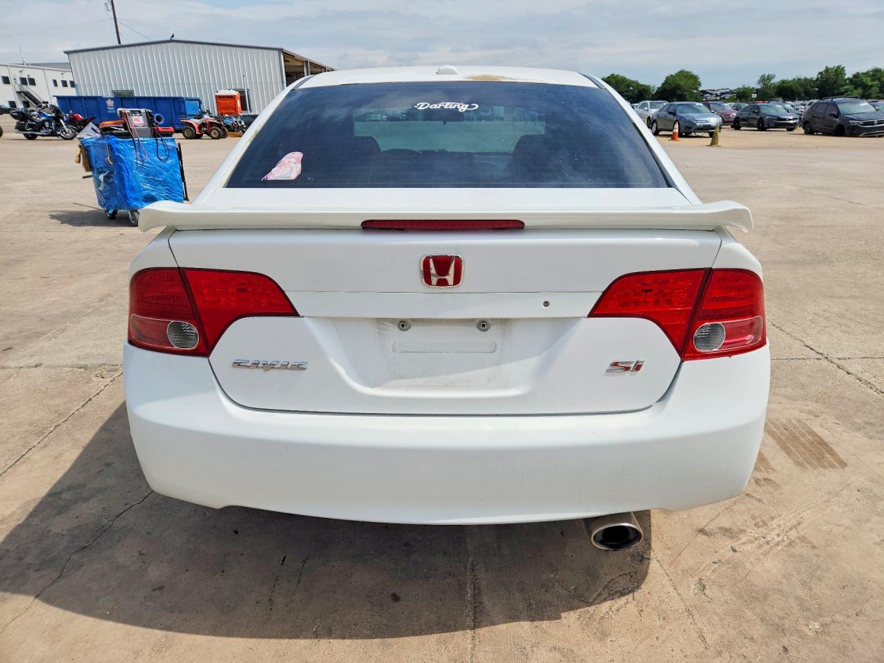 2007 Honda Civic Si White vin: 2HGFA55597H705914