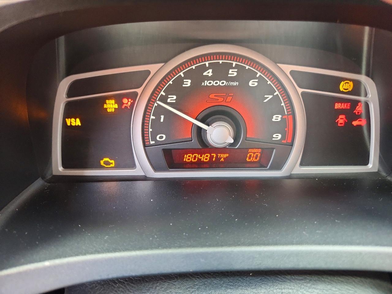 2007 Honda Civic Si White vin: 2HGFA55597H715276