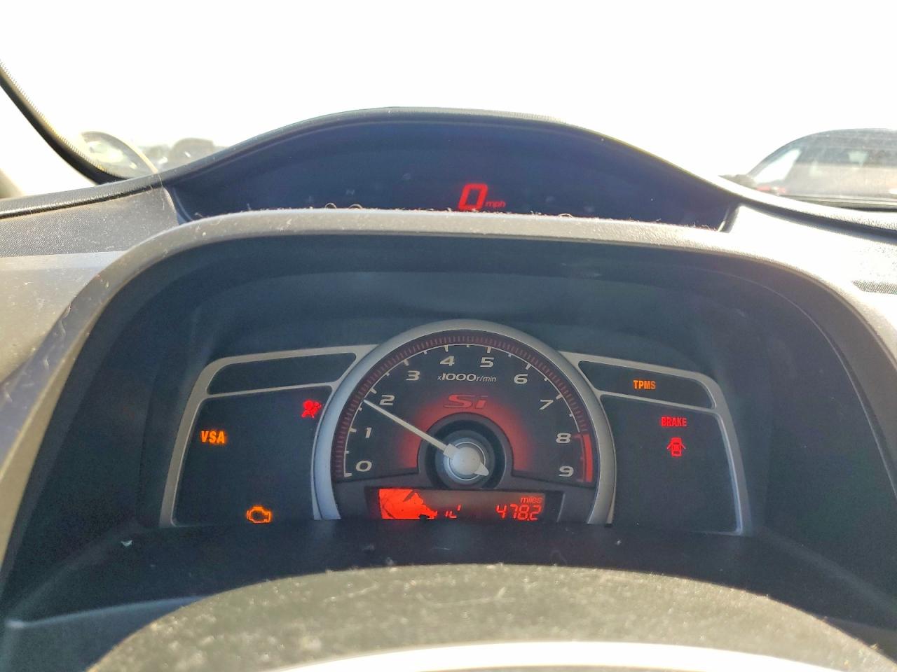 2008 Honda Civic Si Silver vin: 2HGFA55598H711357
