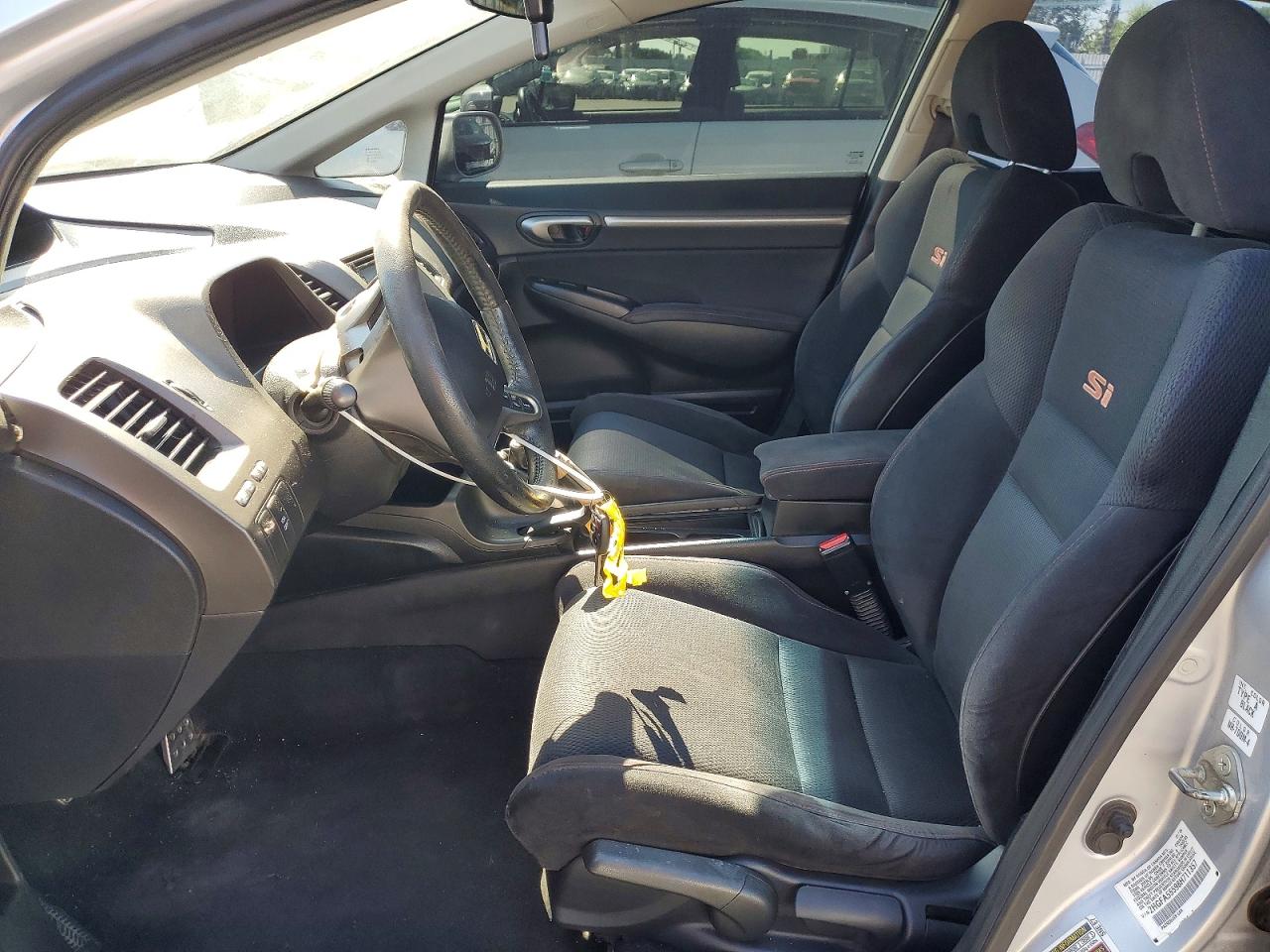 2008 Honda Civic Si Silver vin: 2HGFA55598H711357
