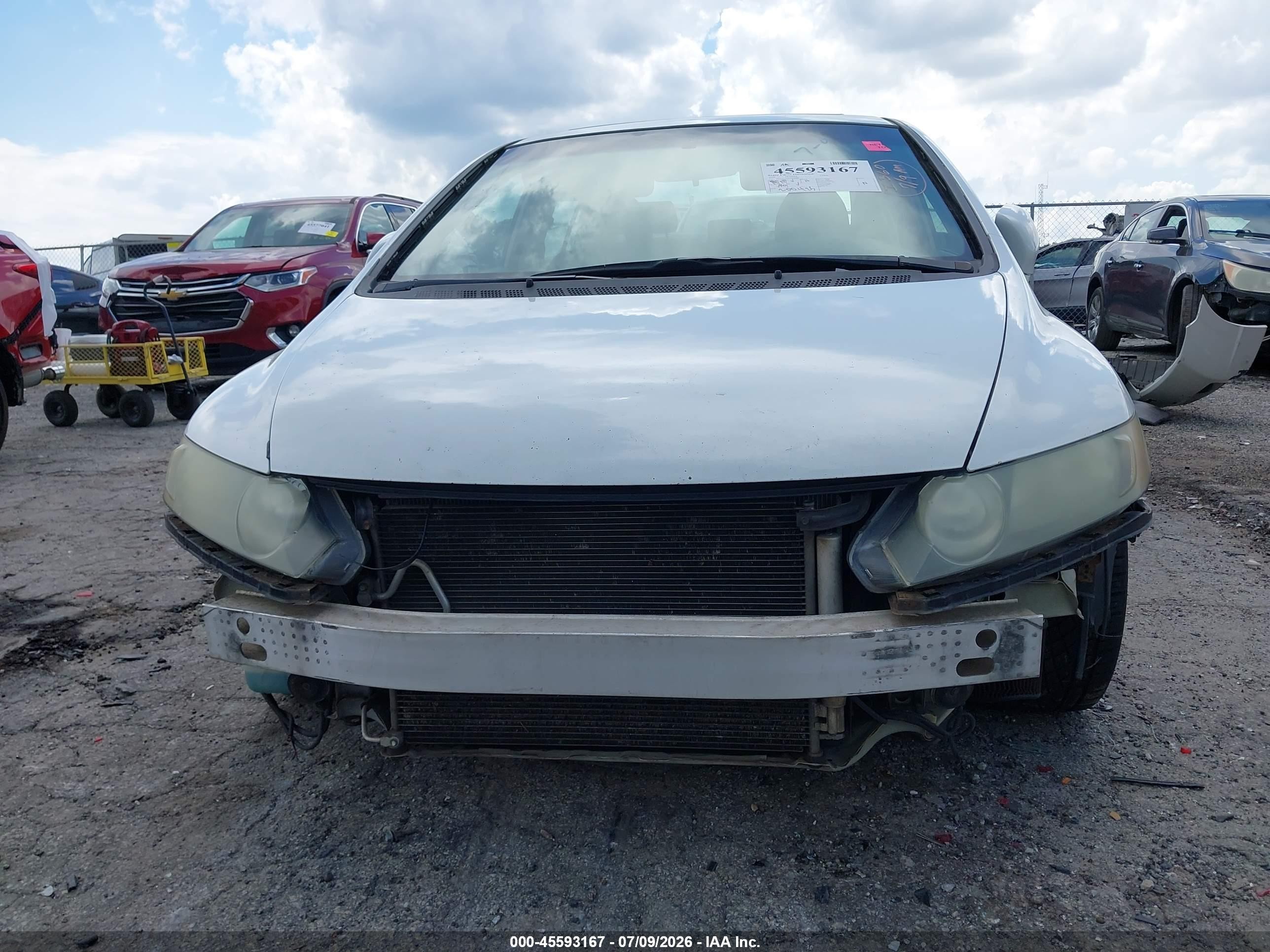 2009 Honda Civic Si White vin: 2HGFA55599H702904