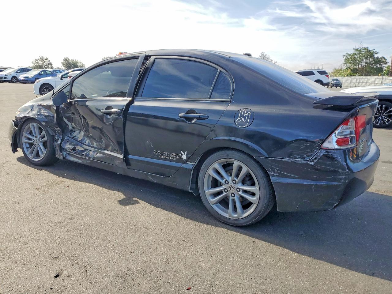2008 Honda Civic Si Black vin: 2HGFA555X8H712047