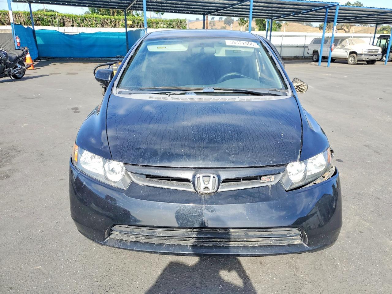 2008 Honda Civic Si Black vin: 2HGFA555X8H712047
