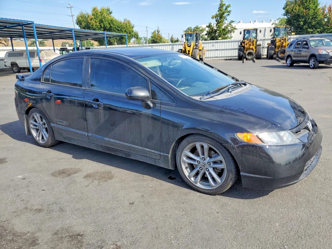 2008 Honda Civic Si Black vin: 2HGFA555X8H712047