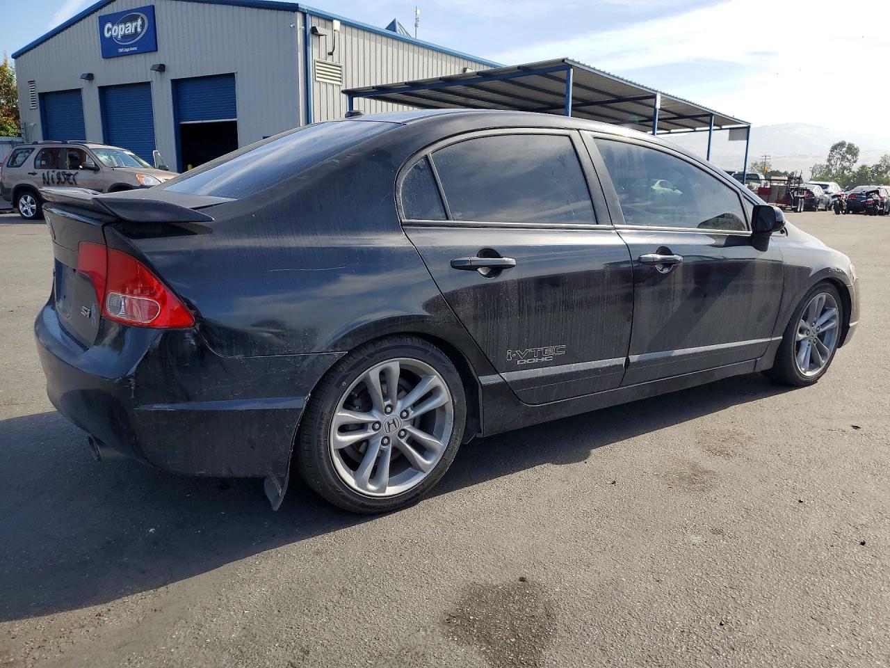 2008 Honda Civic Si Black vin: 2HGFA555X8H712047