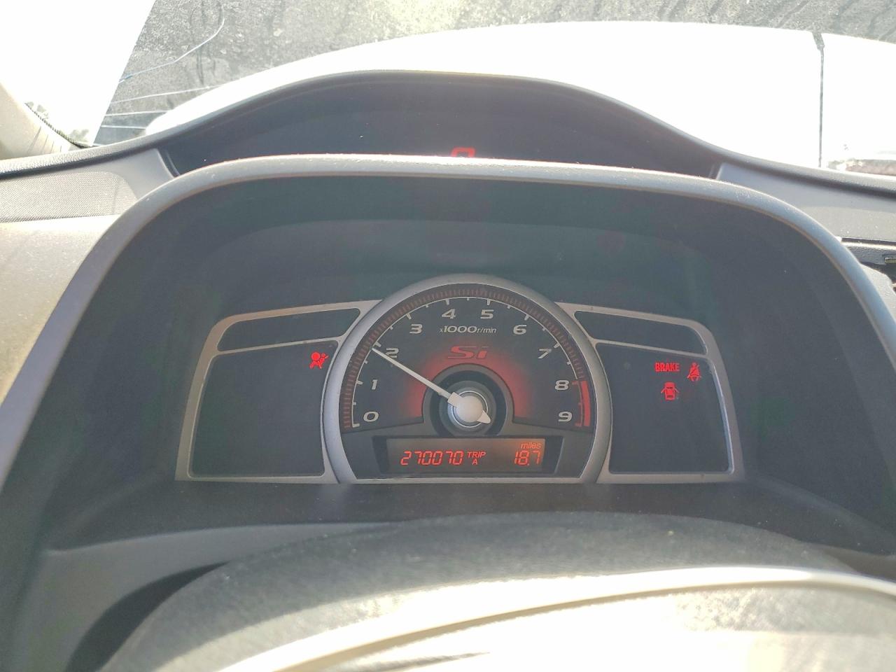 2008 Honda Civic Si Black vin: 2HGFA555X8H712047