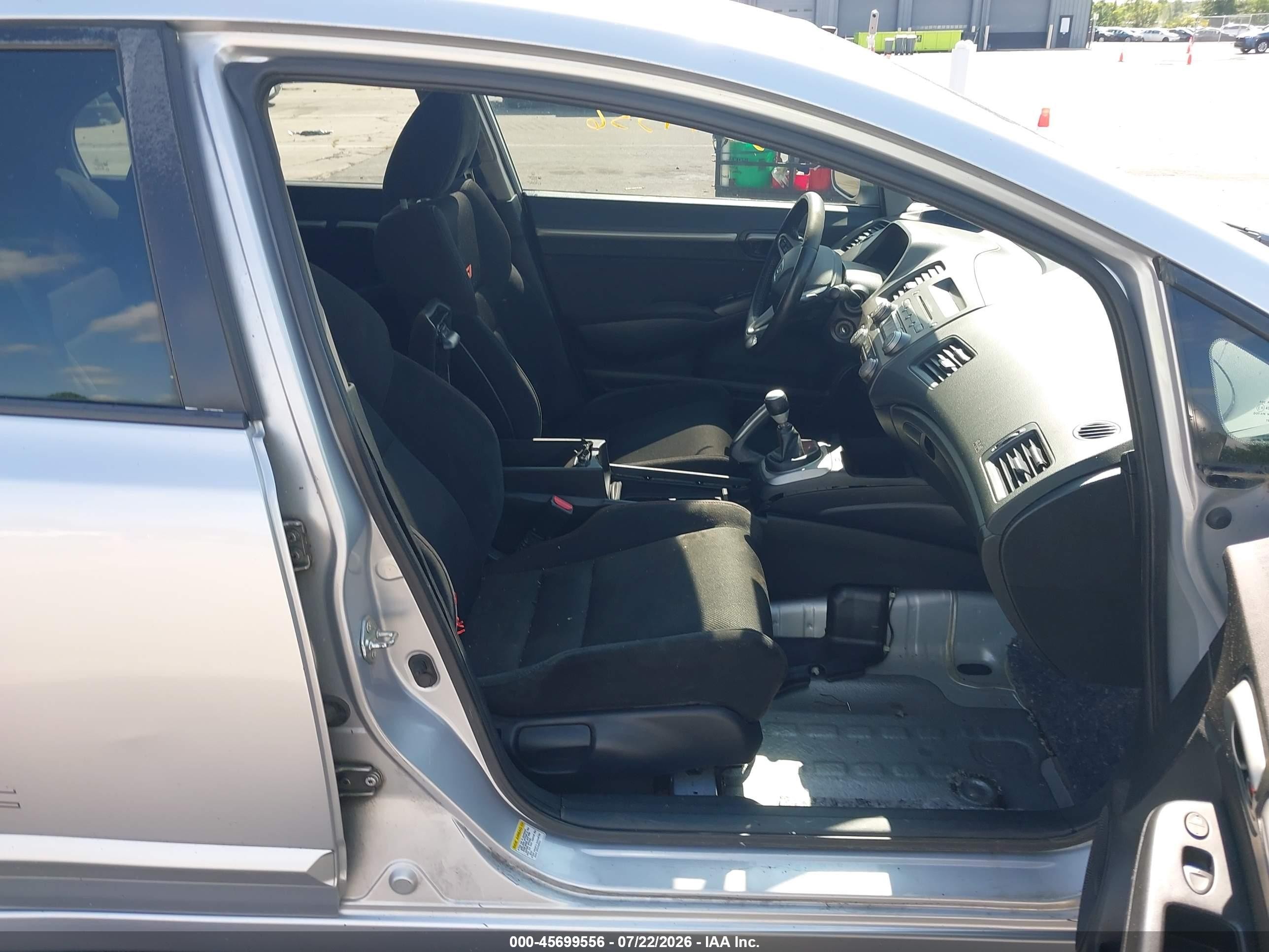 2009 Honda Civic Si Silver vin: 2HGFA555X9H701986