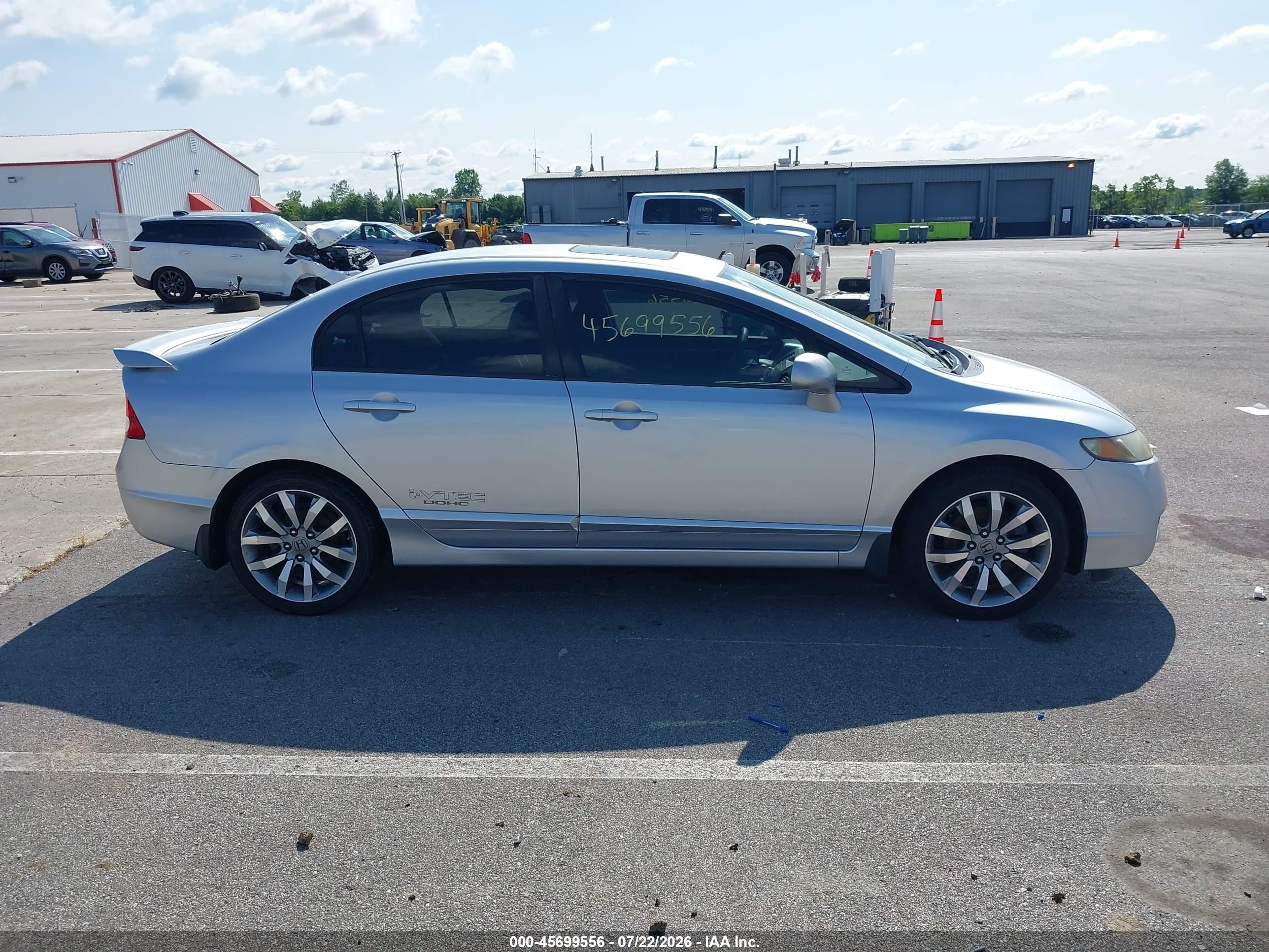 2009 Honda Civic Si Silver vin: 2HGFA555X9H701986