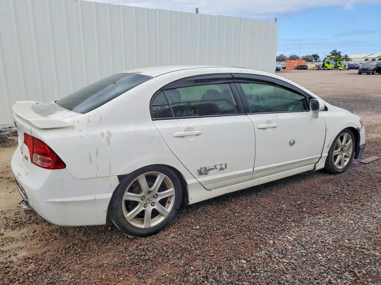2009 Honda Civic Si White vin: 2HGFA555X9H707237