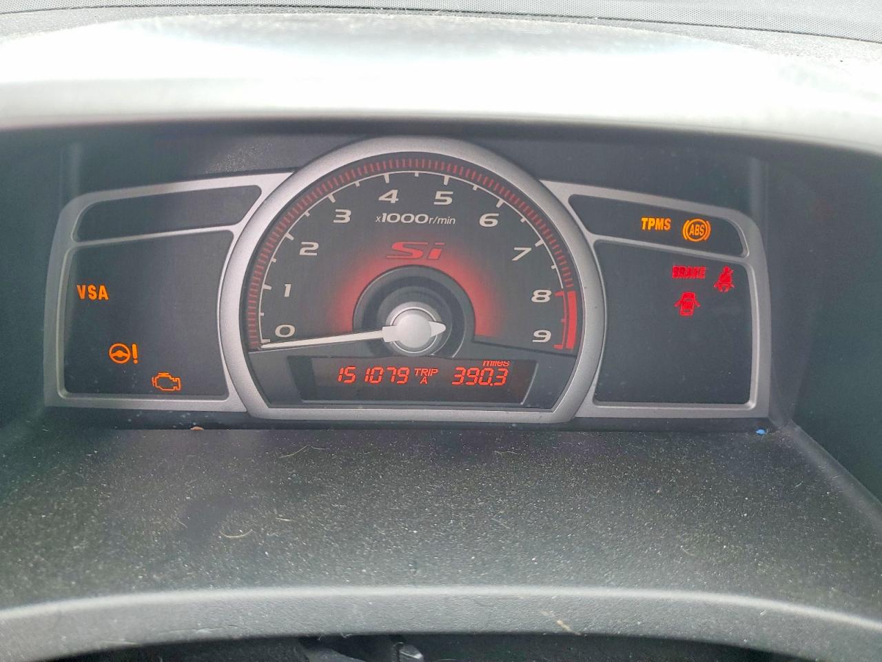 2009 Honda Civic Si White vin: 2HGFA555X9H707237