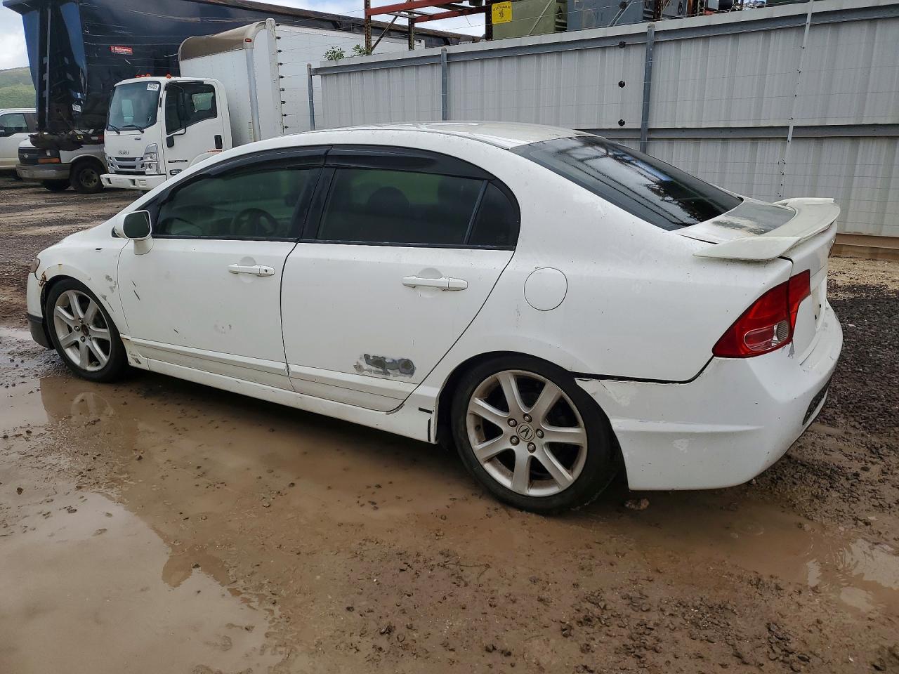2009 Honda Civic Si White vin: 2HGFA555X9H707237