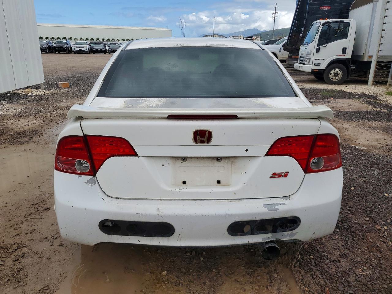 2009 Honda Civic Si White vin: 2HGFA555X9H707237