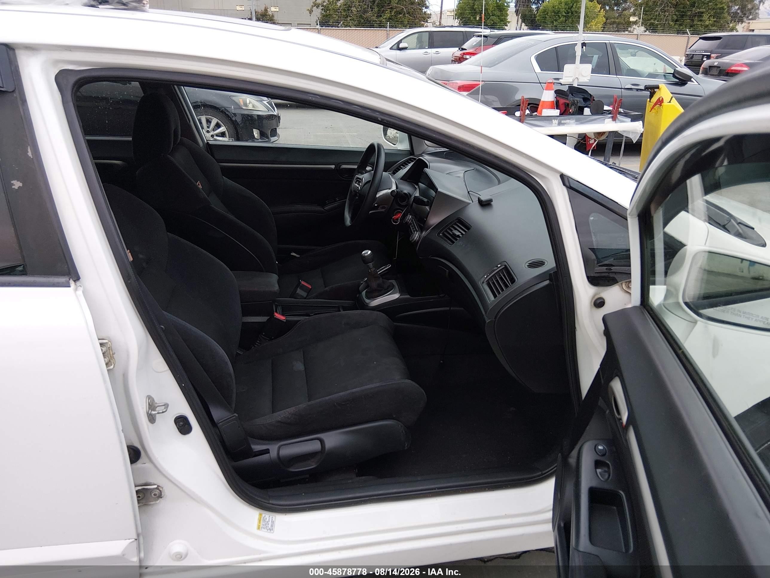 2010 Honda Civic Si White vin: 2HGFA5E52AH701291