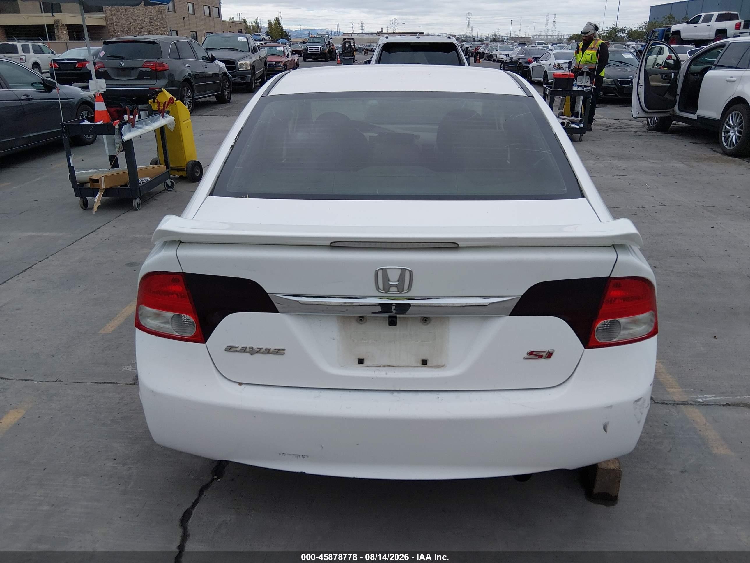 2010 Honda Civic Si White vin: 2HGFA5E52AH701291