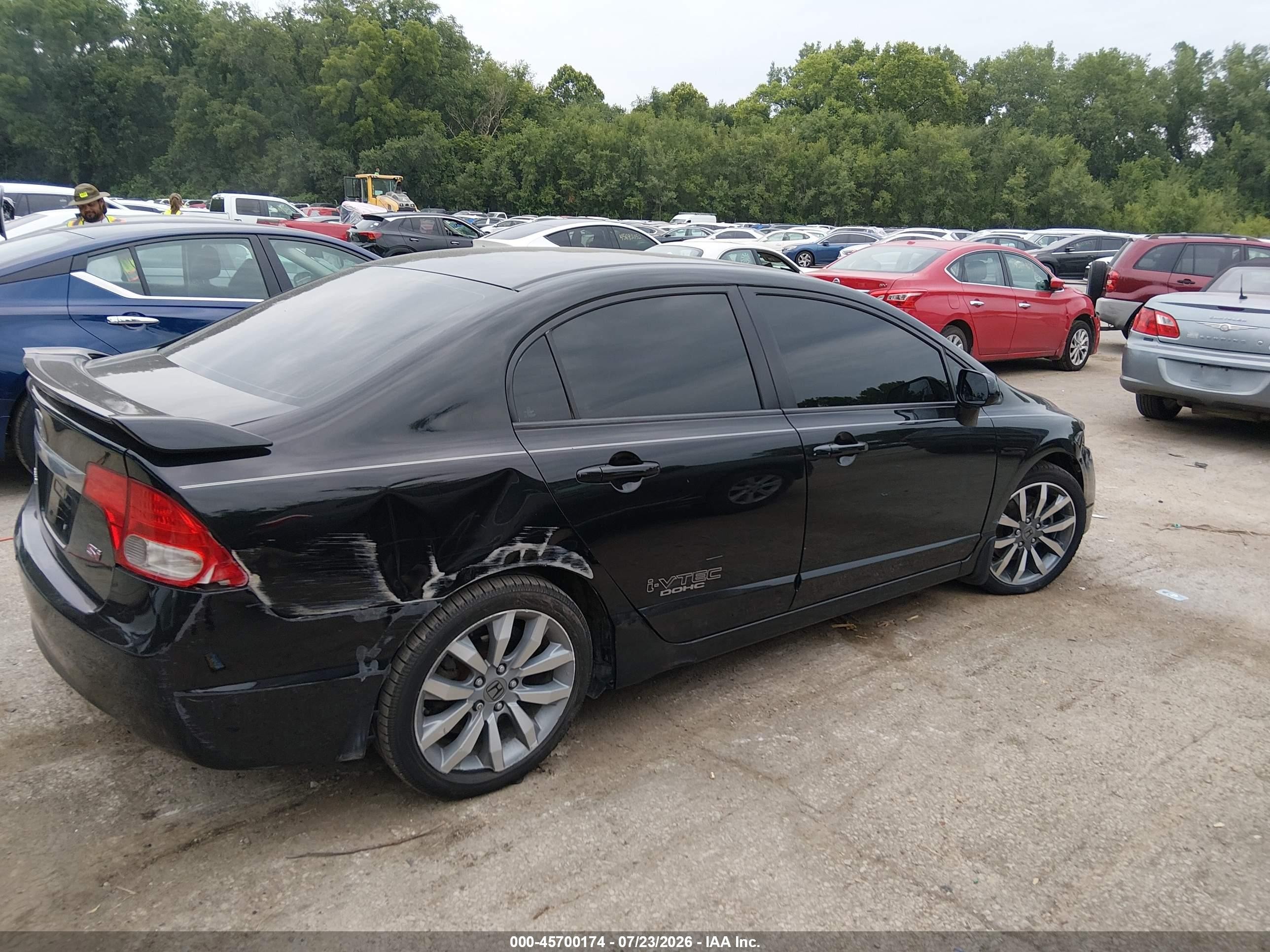 2010 Honda Civic Si Black vin: 2HGFA5E56AH701505