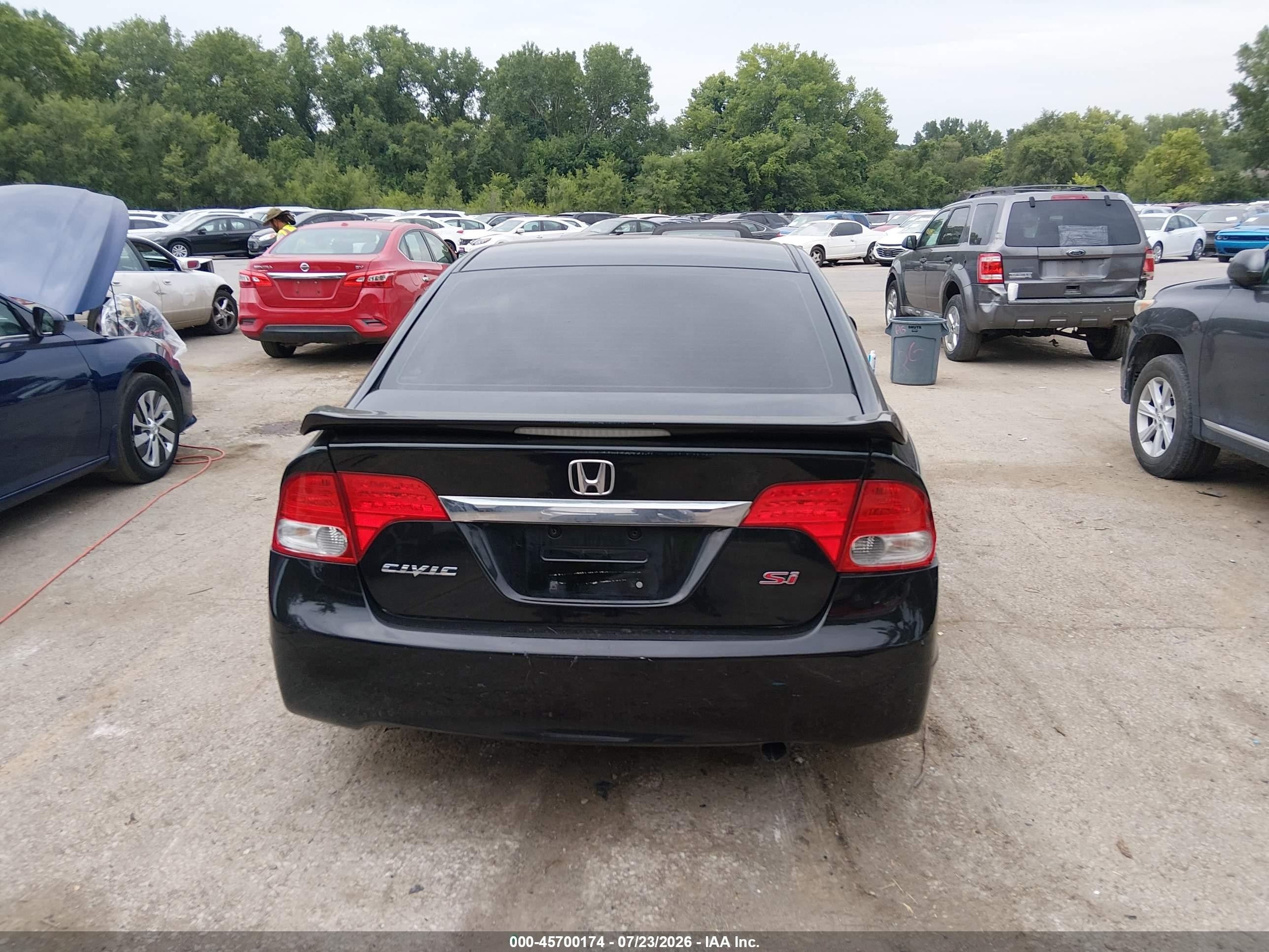 2010 Honda Civic Si Black vin: 2HGFA5E56AH701505