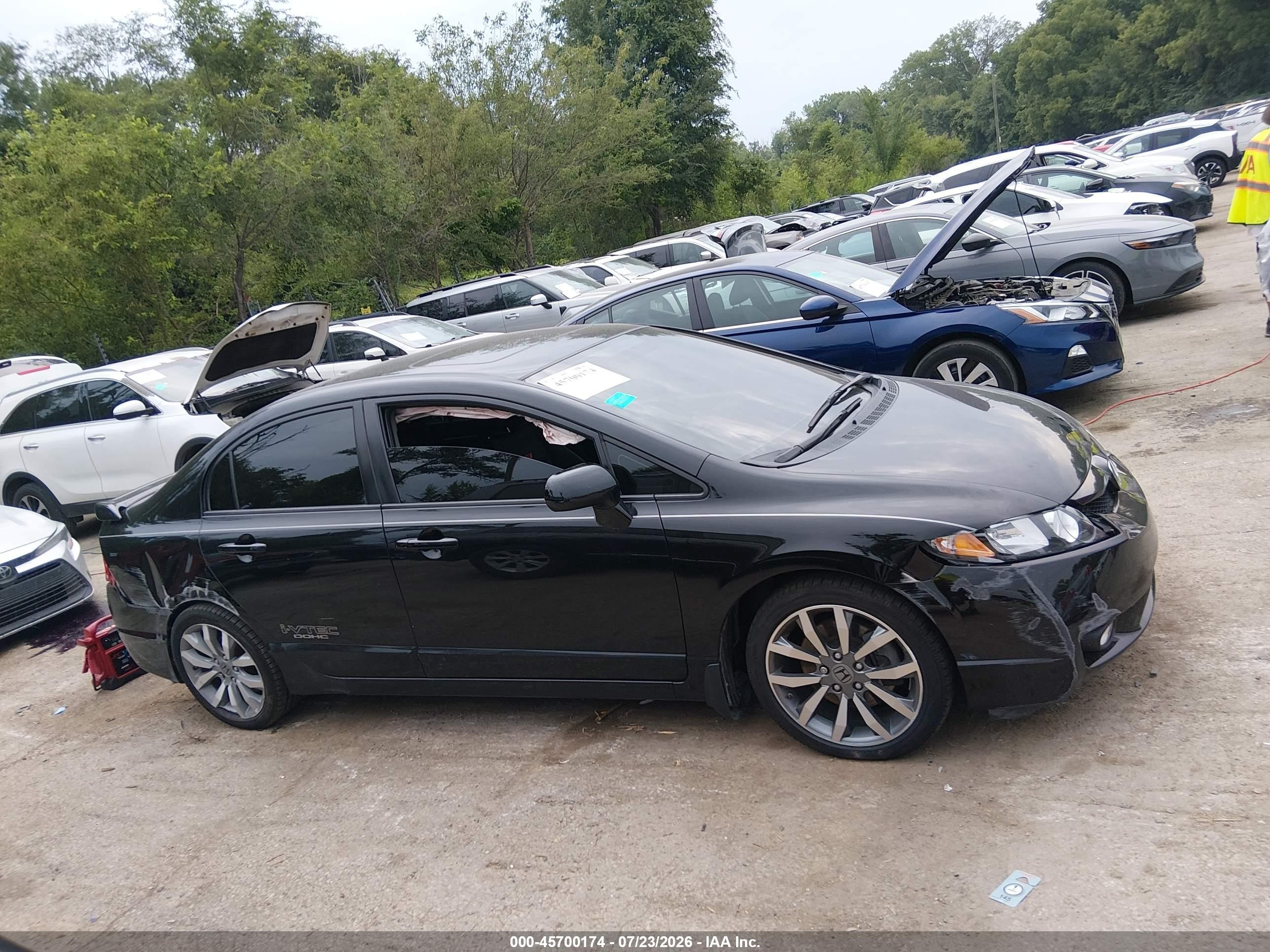 2010 Honda Civic Si Black vin: 2HGFA5E56AH701505