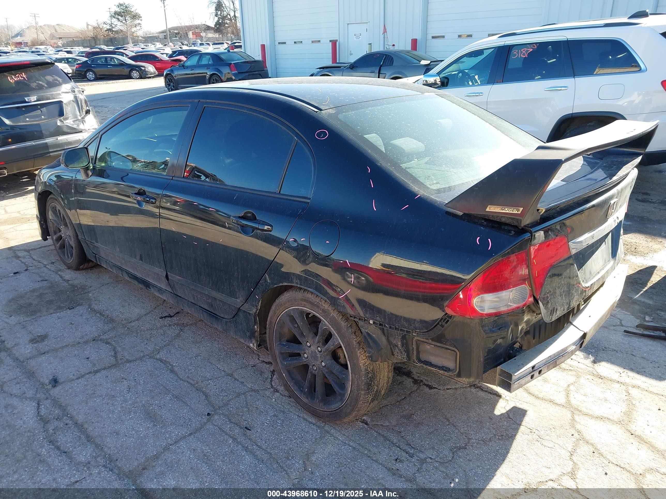 2010 Honda Civic Sdn Si Черный vin: 2HGFA5E56AH702217