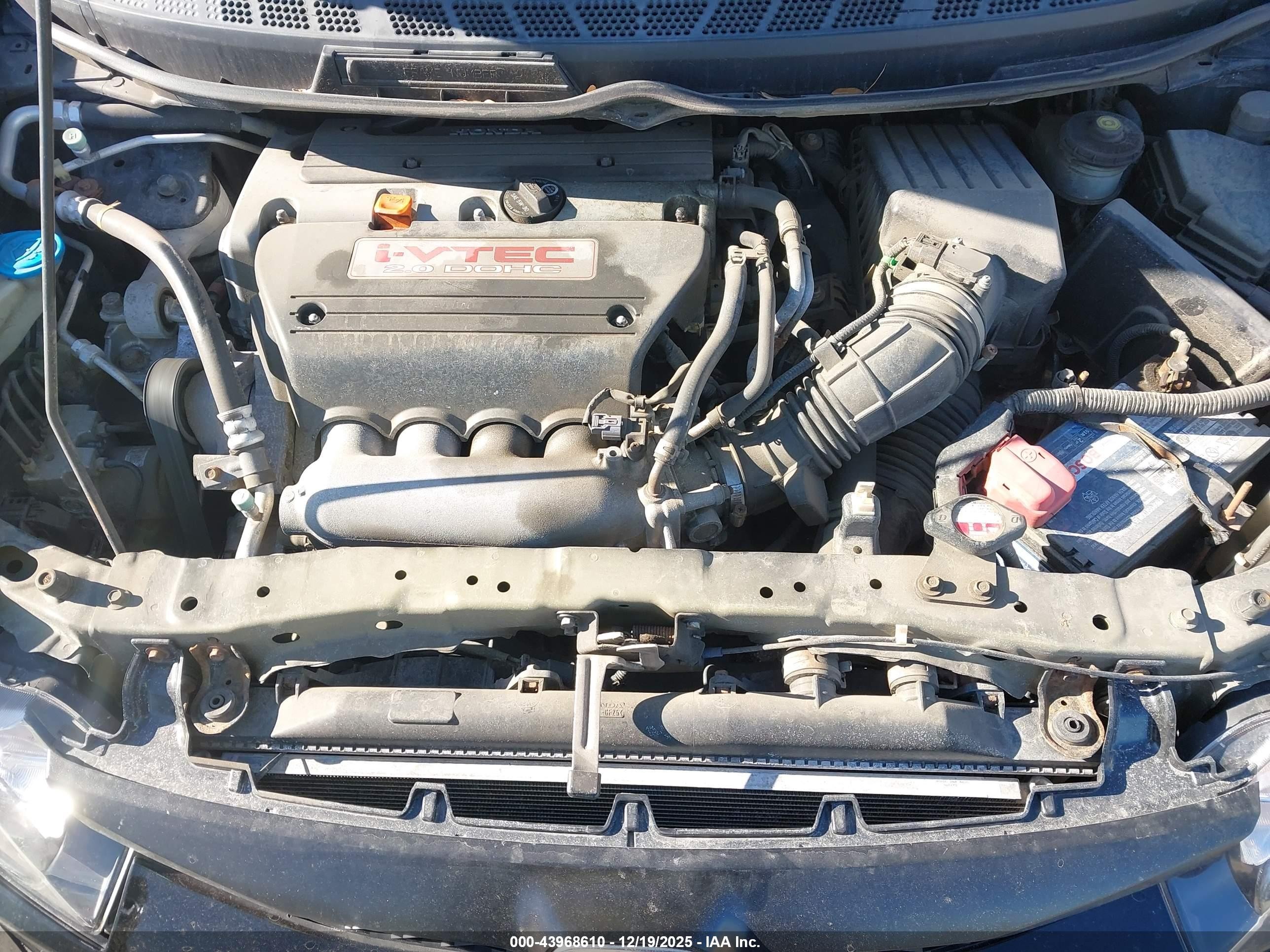 2010 Honda Civic Sdn Si Черный vin: 2HGFA5E56AH702217