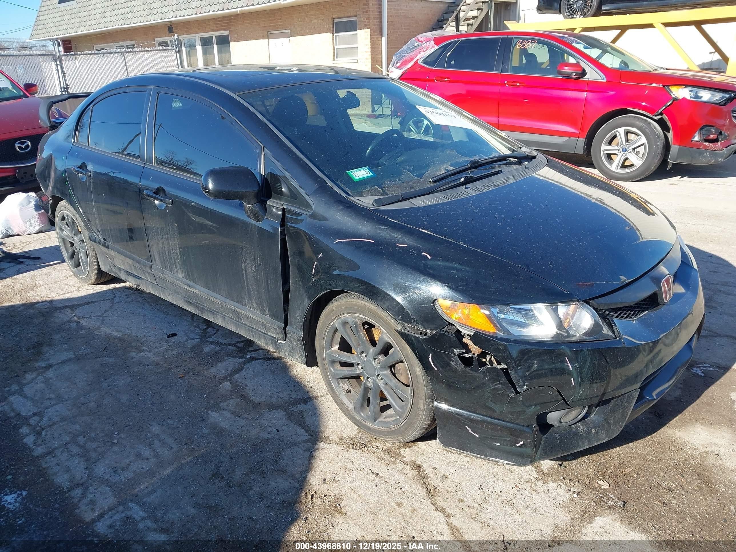 2010 Honda Civic Sdn Si Черный vin: 2HGFA5E56AH702217