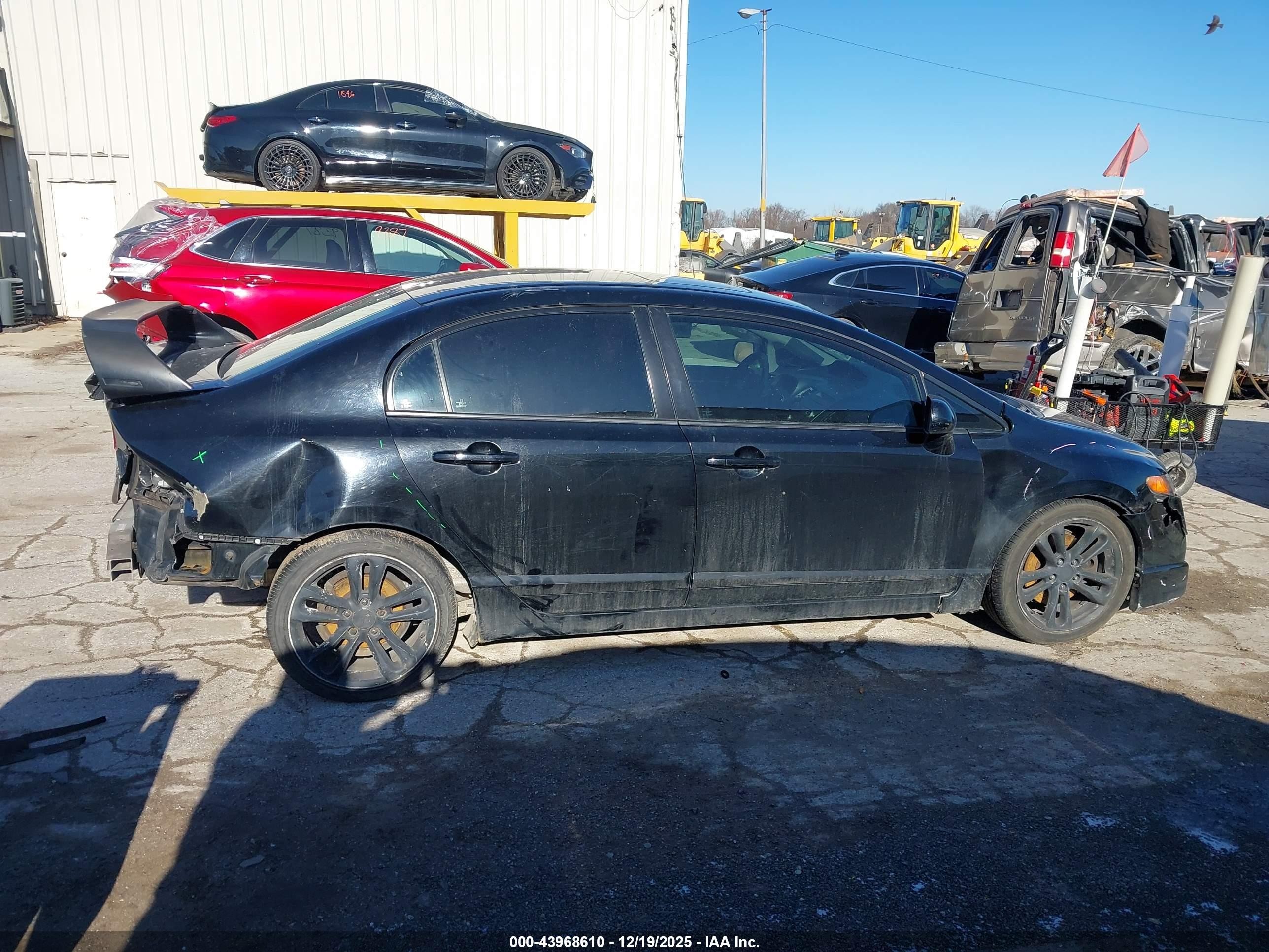 2010 Honda Civic Sdn Si Черный vin: 2HGFA5E56AH702217