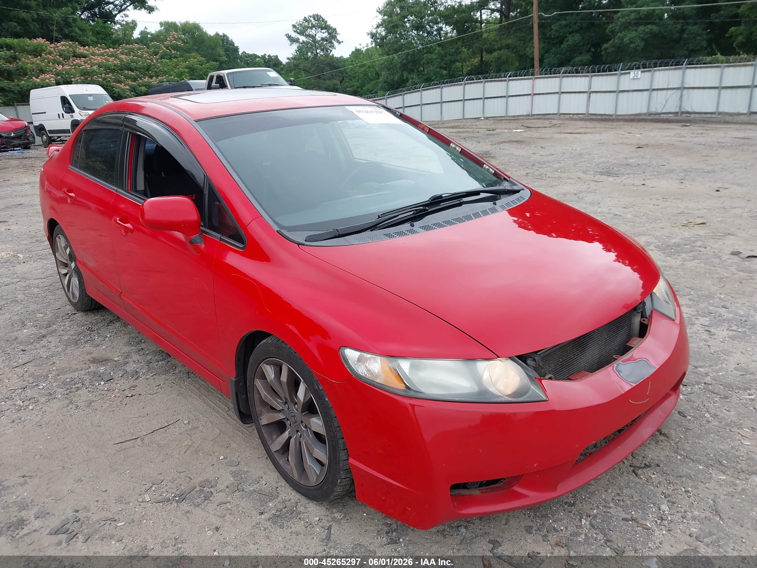 2010 Honda Civic Si Red vin: 2HGFA5E57AH700525