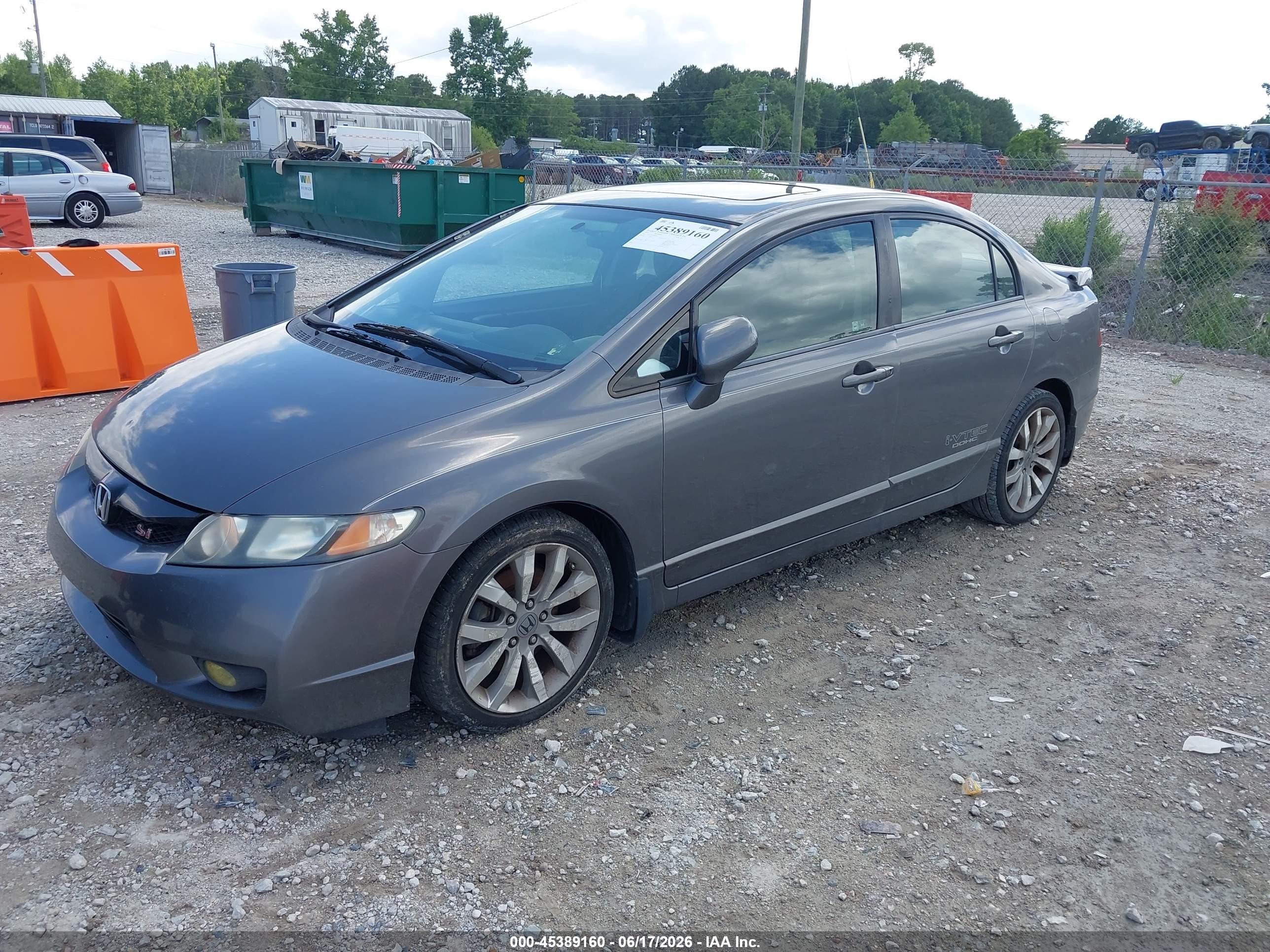 2011 Honda Civic Si Gray vin: 2HGFA5E58BH700292