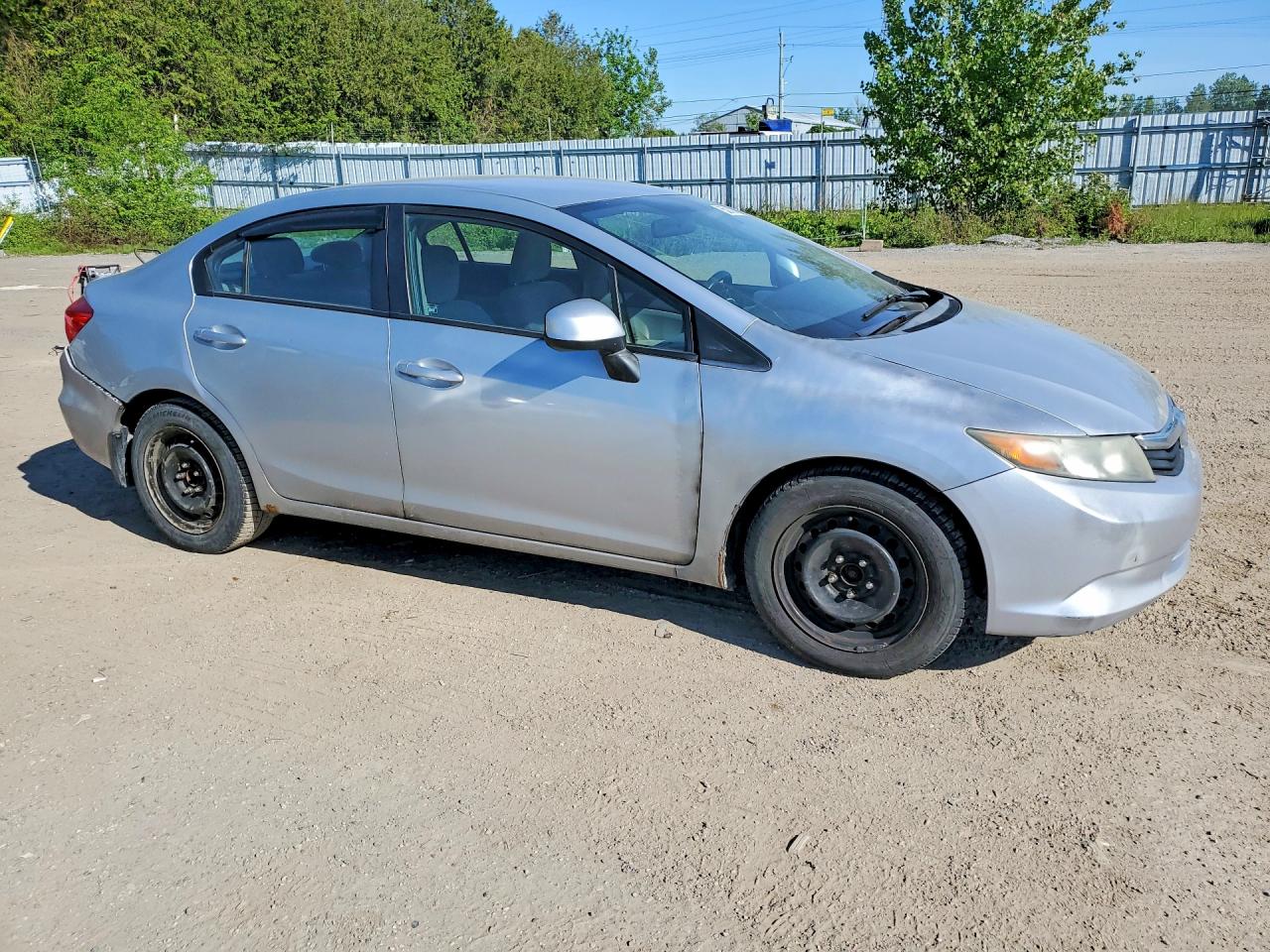 2012 Honda Civic Lx Silver vin: 2HGFB2E40CH005809