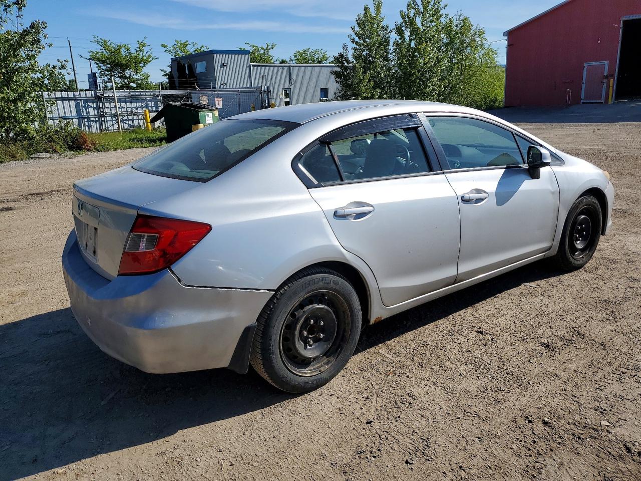 2012 Honda Civic Lx Silver vin: 2HGFB2E40CH005809