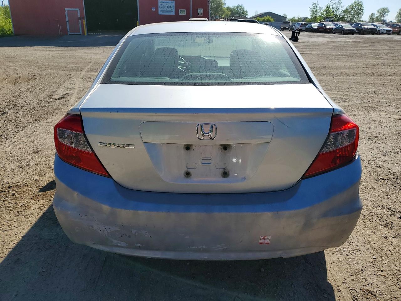 2012 Honda Civic Lx Silver vin: 2HGFB2E40CH005809