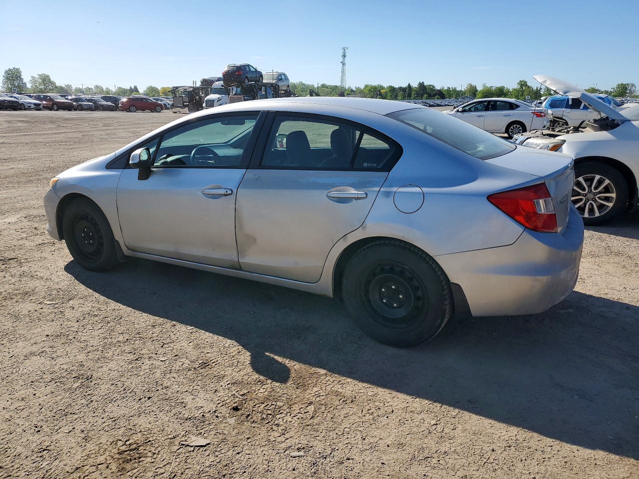 2012 Honda Civic Lx Silver vin: 2HGFB2E40CH005809
