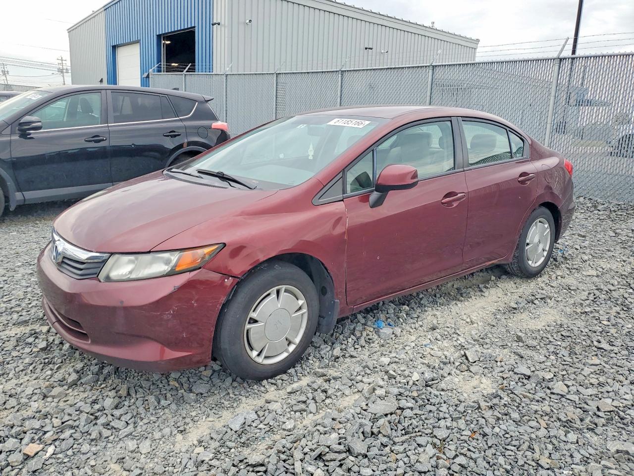 2012 Honda Civic Lx Бордовый vin: 2HGFB2E43CH031031