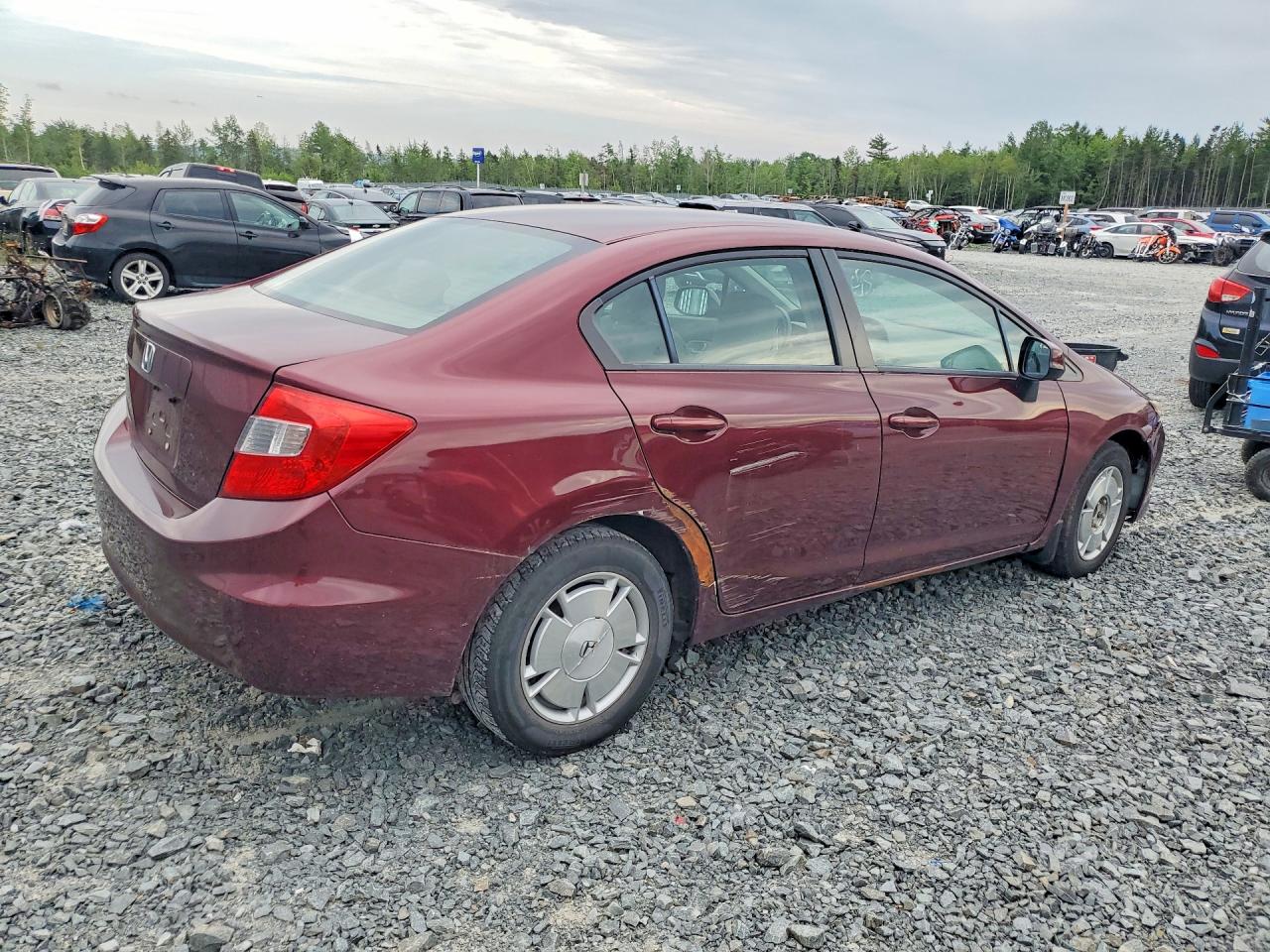 2012 Honda Civic Lx Бордовый vin: 2HGFB2E43CH031031