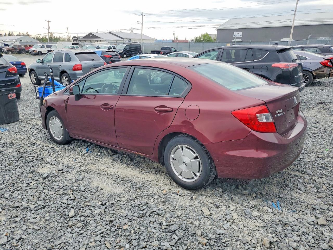 2012 Honda Civic Lx Бордовый vin: 2HGFB2E43CH031031