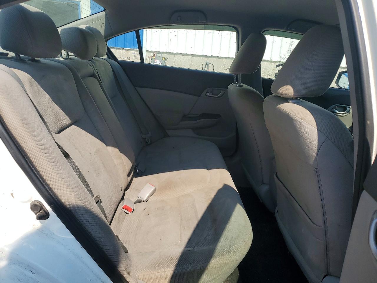 2012 Honda Civic Lx White vin: 2HGFB2E44CH041230